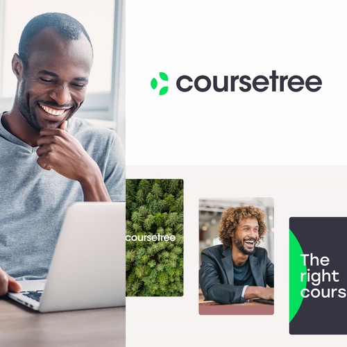 C logo with the title 'Coursetree Logo Design'