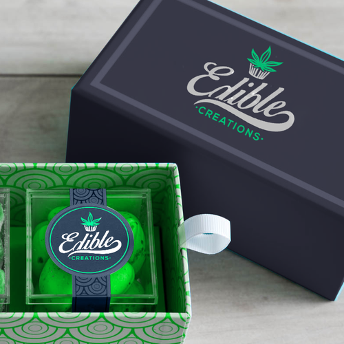Weed design with the title 'Cannabis Products Logo'