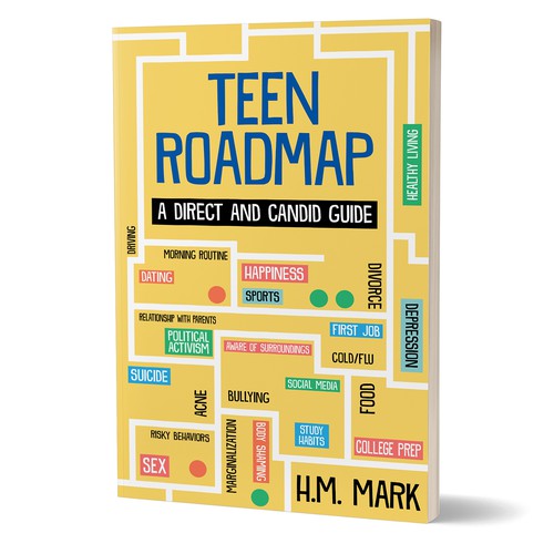 Teen design with the title 'Book cover'