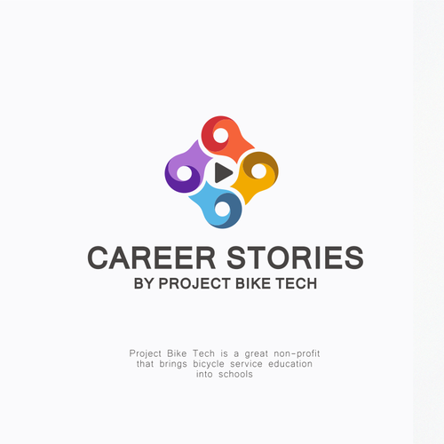 Full color logo with the title 'CAREER STORIES'