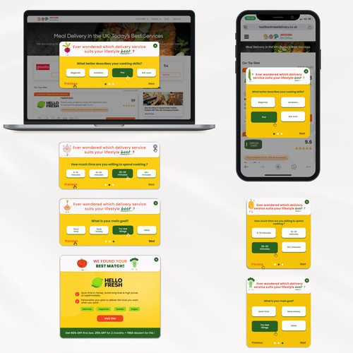 Quiz design with the title 'Pop-Up Quiz Design'