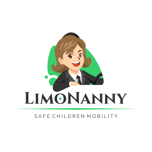 Woman design with the title 'LimoNanny'