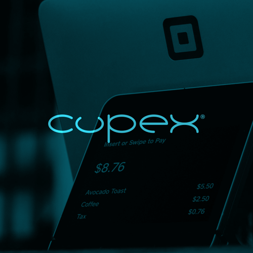 Unique design with the title 'lid for cups / wordmark logo'