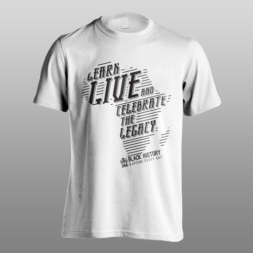 Africa t-shirt with the title 'Black History 2015 T-shirt Design'
