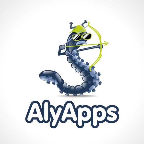 Cocoon logo with the title 'Caterpillar logo for mobile app development company'