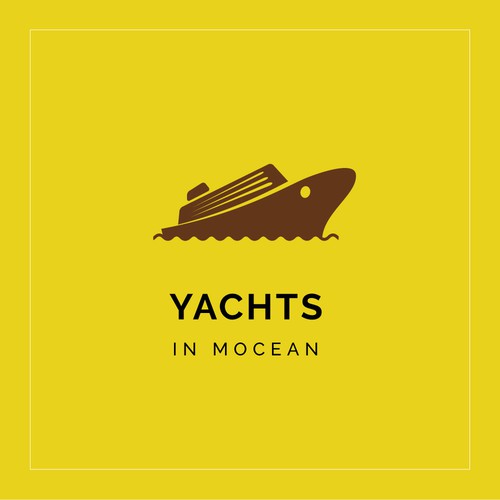 Yacht logo with the title 'Yachts in mocean'