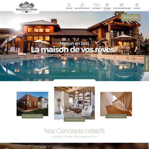 Theme design with the title 'Wonderfull WebDesign Theme'