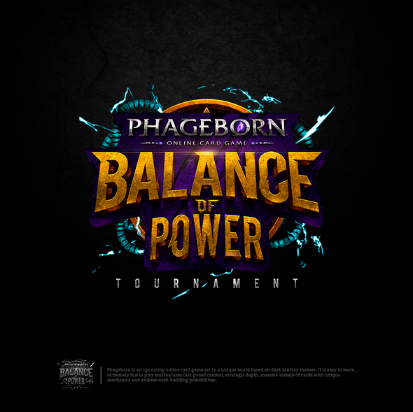 Tournament logo with the title 'Balance of Power tournament (the word 'tournament' needs to be smaller)'