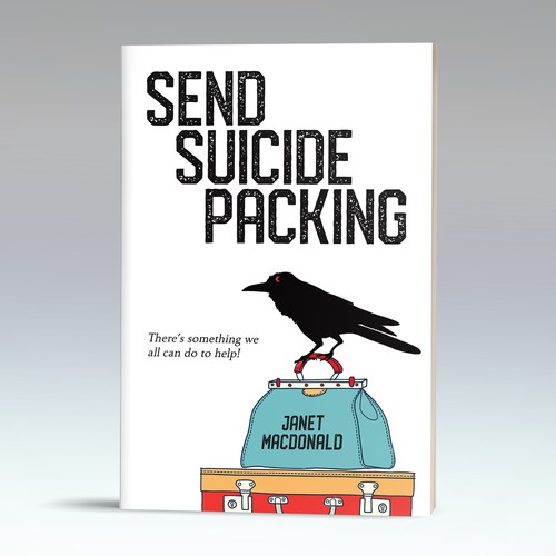 White book cover with the title 'Interesting take for a book on suicide prevention'
