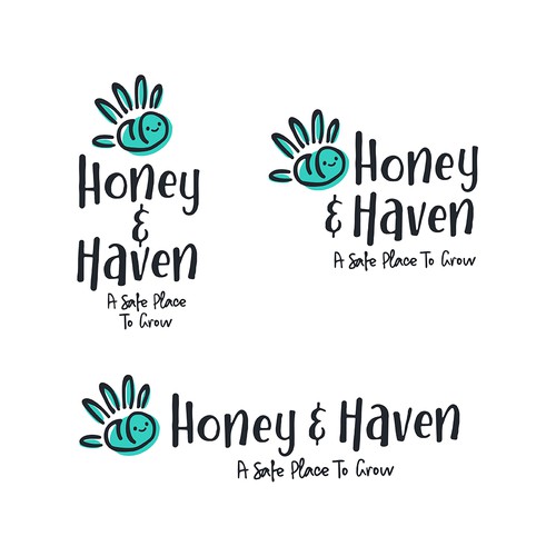 Warm logo with the title 'Honey & Haven Logo'