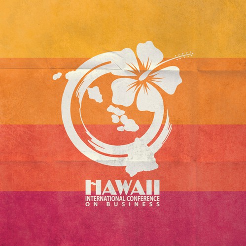 Editorial design with the title 'Vibrant Conference Program Cover Design for International Business Event'