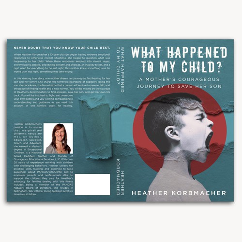 Photo editing design with the title 'Cover for non-fiction book'