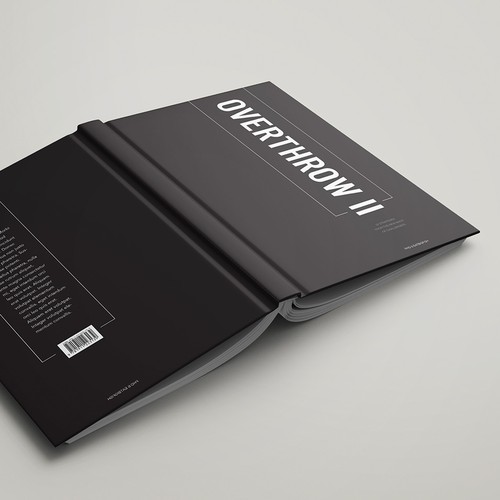 Black and white book cover with the title 'Book contest submission'