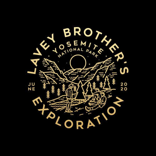 Linework design with the title 'Lavey Brother's Exploration'