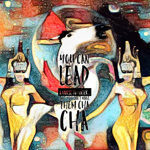 Horse artwork with the title 'Book cover '