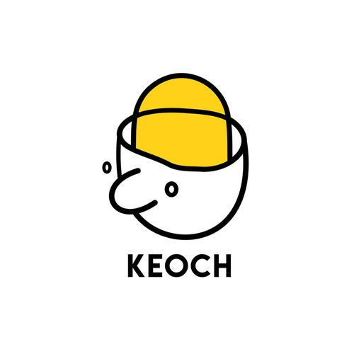 Positive design with the title 'KEOCH Logo Design'