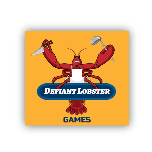 Lobster logo with the title 'Logo for game studio'