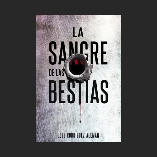 Grunge book cover with the title 'Ebook cover for a fiction novel.'