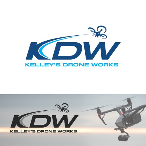 Aviator logo with the title 'KDW - KELLEY'S Drone Works'