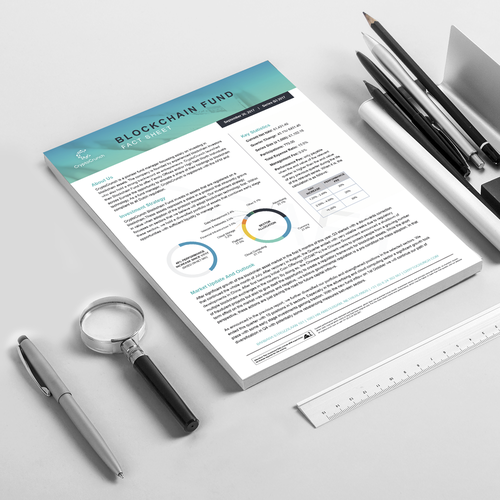 Page layout design with the title 'Quarterly Report Design'