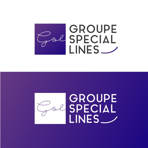 Beautiful brand with the title 'Clean log design for GSL - Groupe Special Lines'
