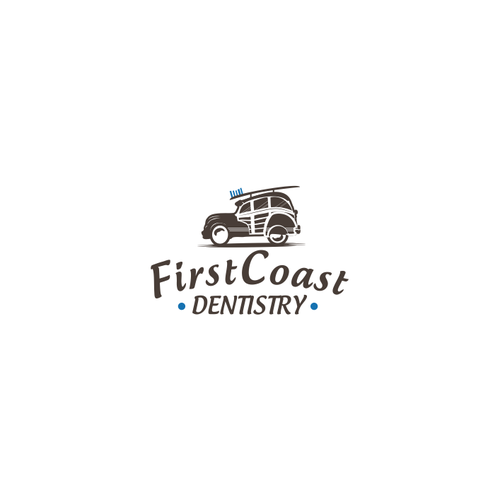 Wagon design with the title 'First Coast Logo Concept'