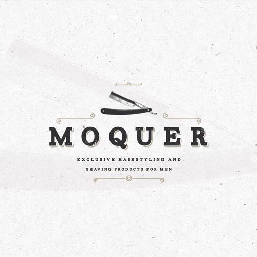 Presentation logo with the title 'Logo and presentation for Moquer .'