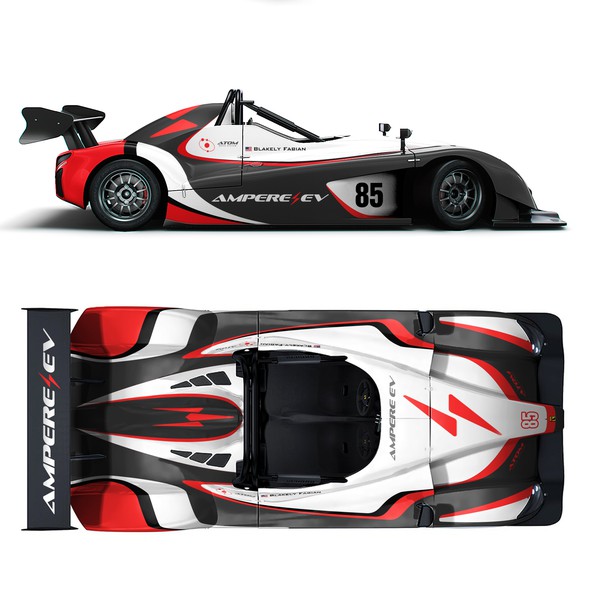 Livery design with the title 'Radical SR1 Race Livery Design'