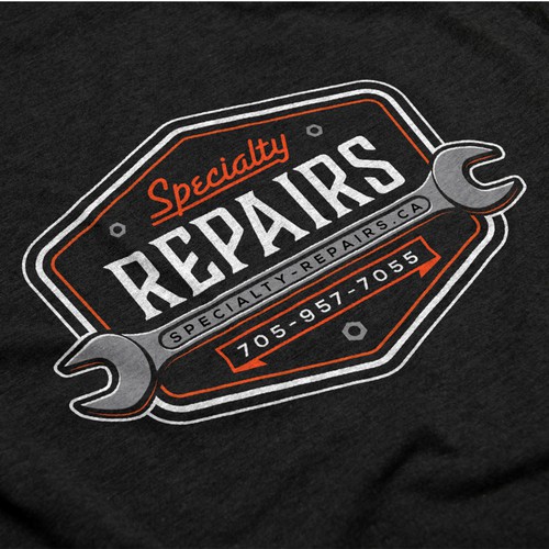 Repair logo with the title '***WANTED*** Vintage Hipster Emblem or Badge Style Repair Shop Logo'