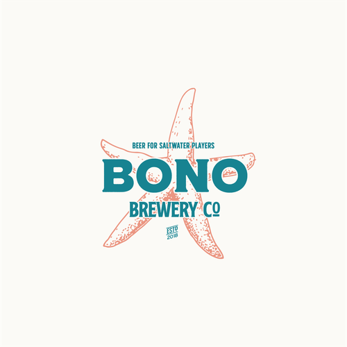 Nautical logo with the title 'Logo design for Bono Brewery Co.'