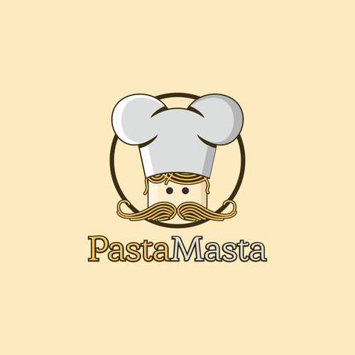 Pasta design with the title 'pasta masta'