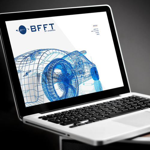 Parallax website with the title 'Website for Technological Automotive Company, BFFT'