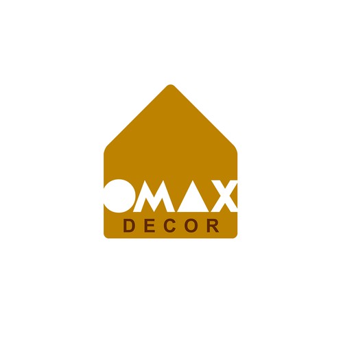Homeware logo with the title 'OMAX Decor logo design'