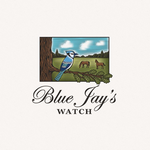 Ranch logo with the title 'Illustrative logo design for equestrian property in South Carolina'