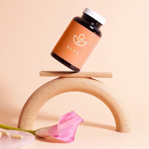 Flow design with the title 'Natural Supplements'