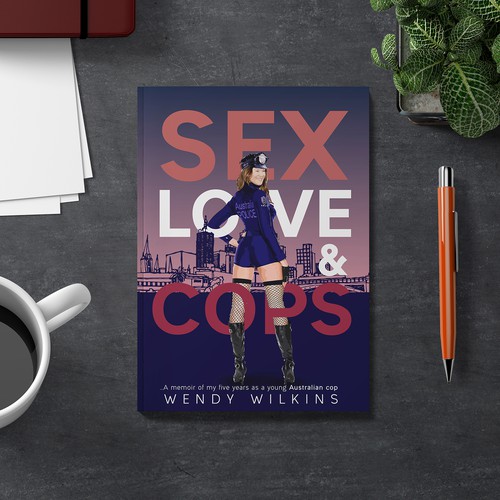 Police design with the title 'sex love& cops'