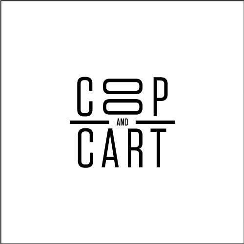 Coffee brand with the title 'Logo concept for hipster coffee Coop and Cart'