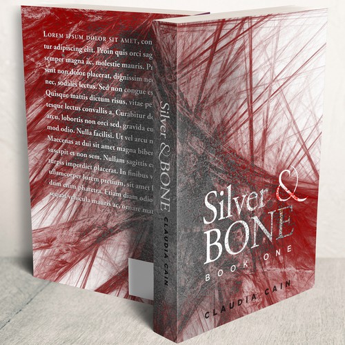 Gray book cover with the title 'Book Cover: Thriller'