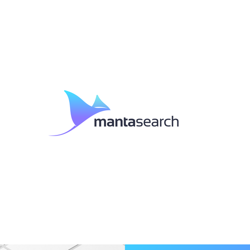 Recruitment logo with the title 'Manta Search'