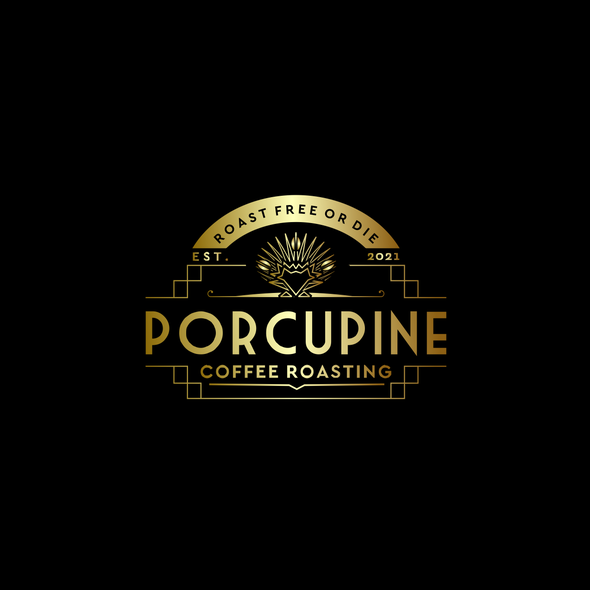 Coffee company logo with the title 'Unique and elegant logo'