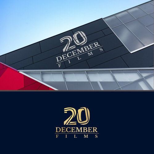 Attractive logo with the title 'Modern logo for 20 December films ltd'