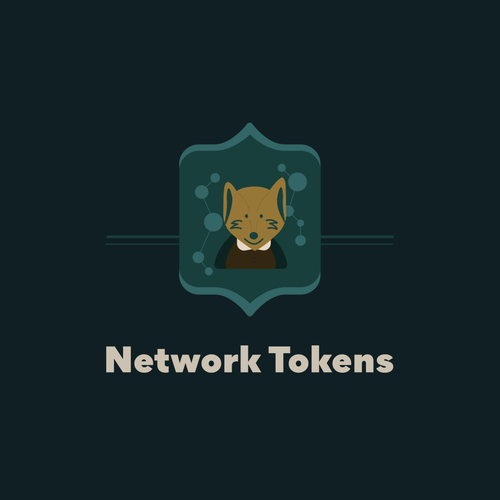 Easy to draw logo with the title 'Illustrative Logo for Network Tokens'