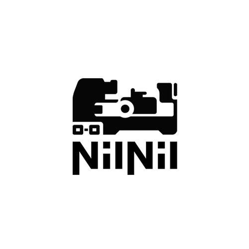 Football logo with the title 'Bold Industrial Logo'