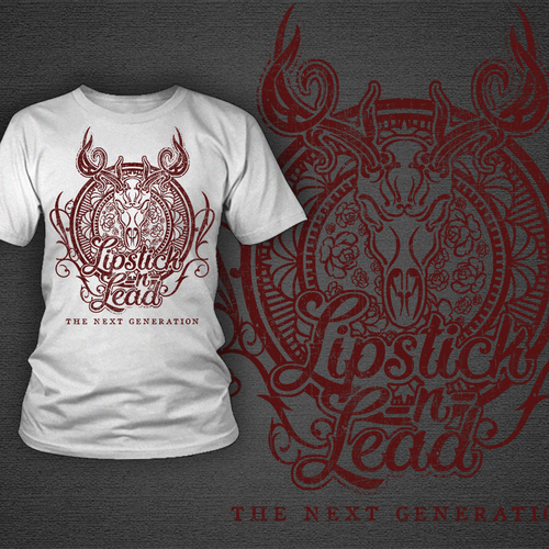 Lipstick design with the title 'Lipstick n Lead'