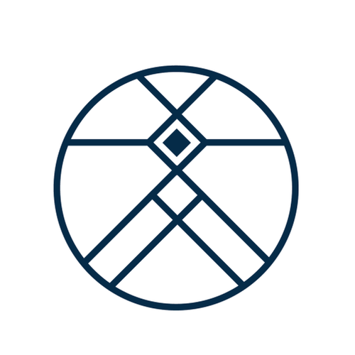 Sacred logo with the title 'Luxury Simbolic Icon Geometry'