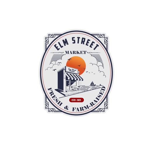 Street logo with the title 'Elf Street Market Logo'