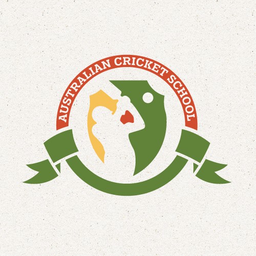 Cricket design with the title 'ACS Australian Cricket School'