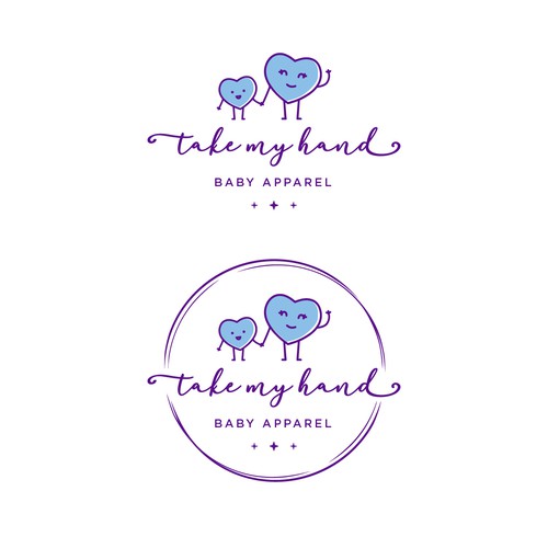 Clothing line logo with the title 'take my hand'