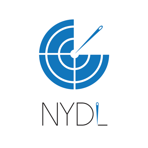 Needle logo with the title 'Key/wallet locater app logo'