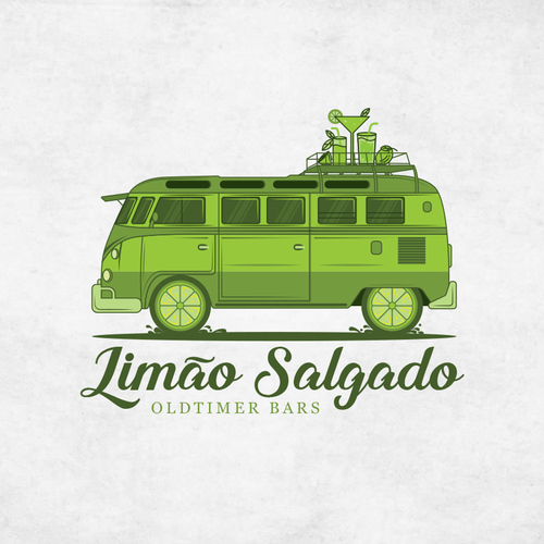 Bus design with the title 'Logo Design for mobile cocktailbars'